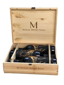 2018 M by Michael Mondavi Family 3 Bottle Wooden Gift Box